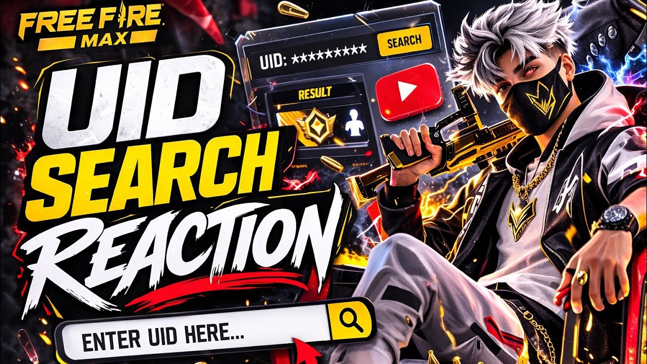 DAY 13/365  FREE FIRE LIVE UID SEARCH REACTION FAST 🚴三 JOIN NOW
