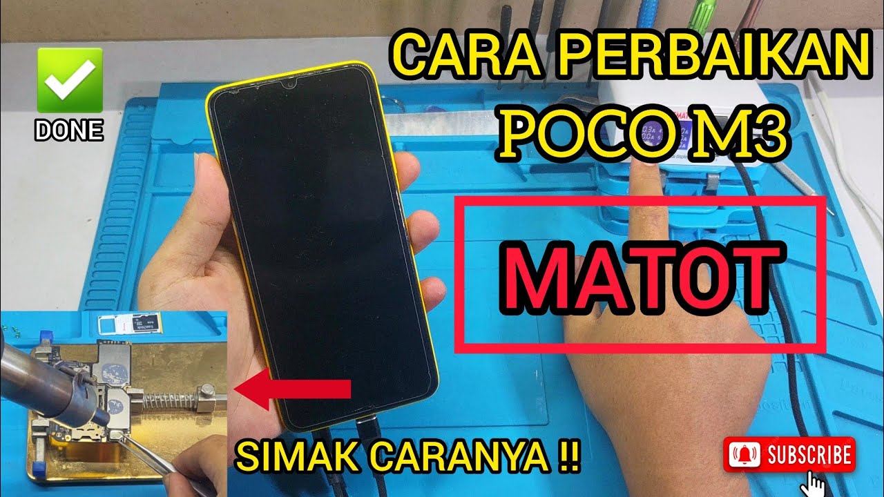 Cara Perbaiki Hp Poco M3 Mati Total | Solusi Matot Poco M3