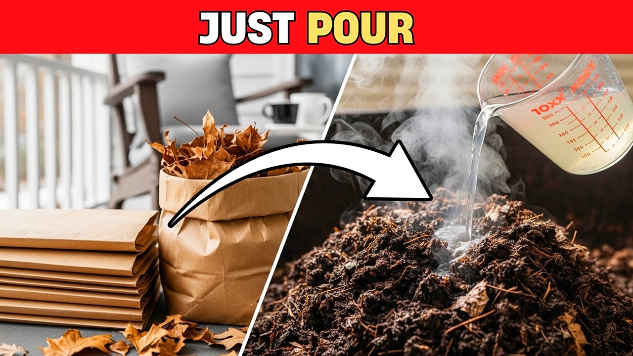 I QUIT Turning Compost and Got Leaf Soil in 10 Days (Zero Shovels)  | Kitchen To Garden