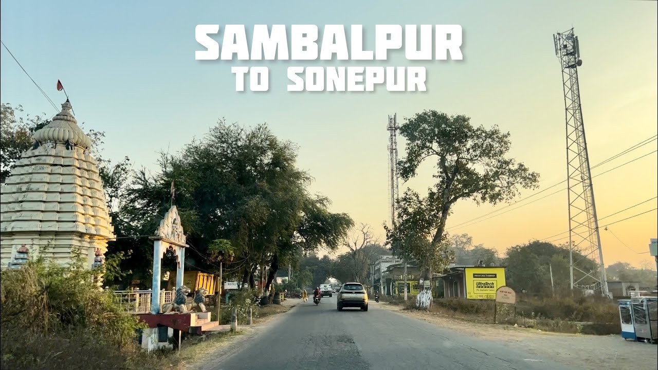4K Evening Drive from Sambalpur to Sonepur @citydrive8