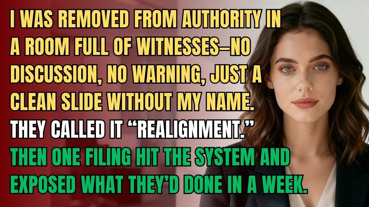 They Quietly Removed My Authority At Work — Until One Filing Exposed Everything