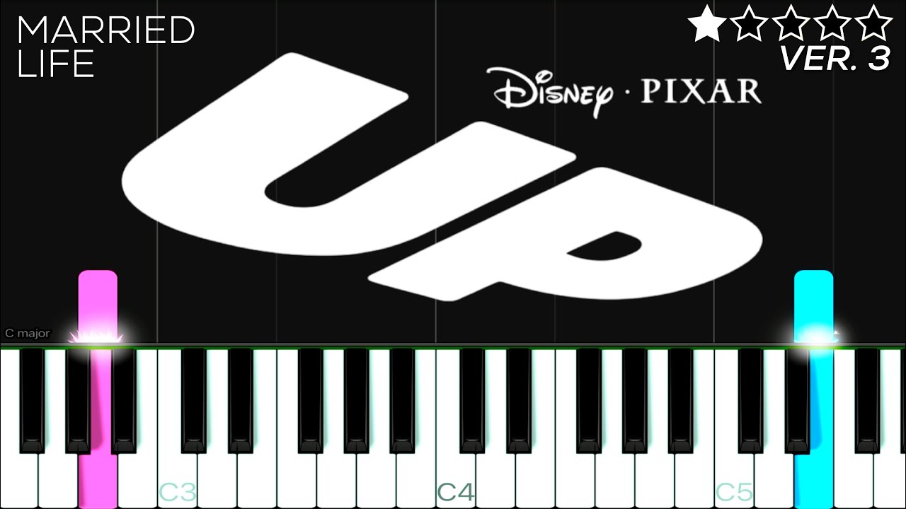 Married Life - Disney Pixar&rsquo;s &ldquo;Up&rdquo; | EASY Piano Tutorial