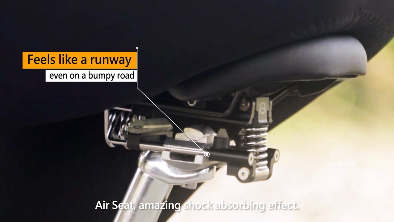 Air Seat - Full-floating saddle suspension system #TheBestSuspension #BikeSuspension