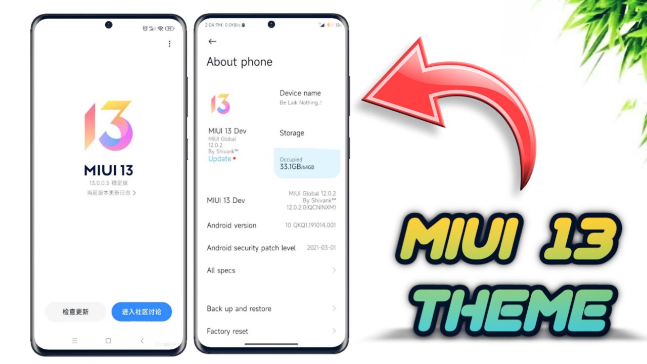 MIUI 13 - MIUI 12/12.5 Supported Theme for you...