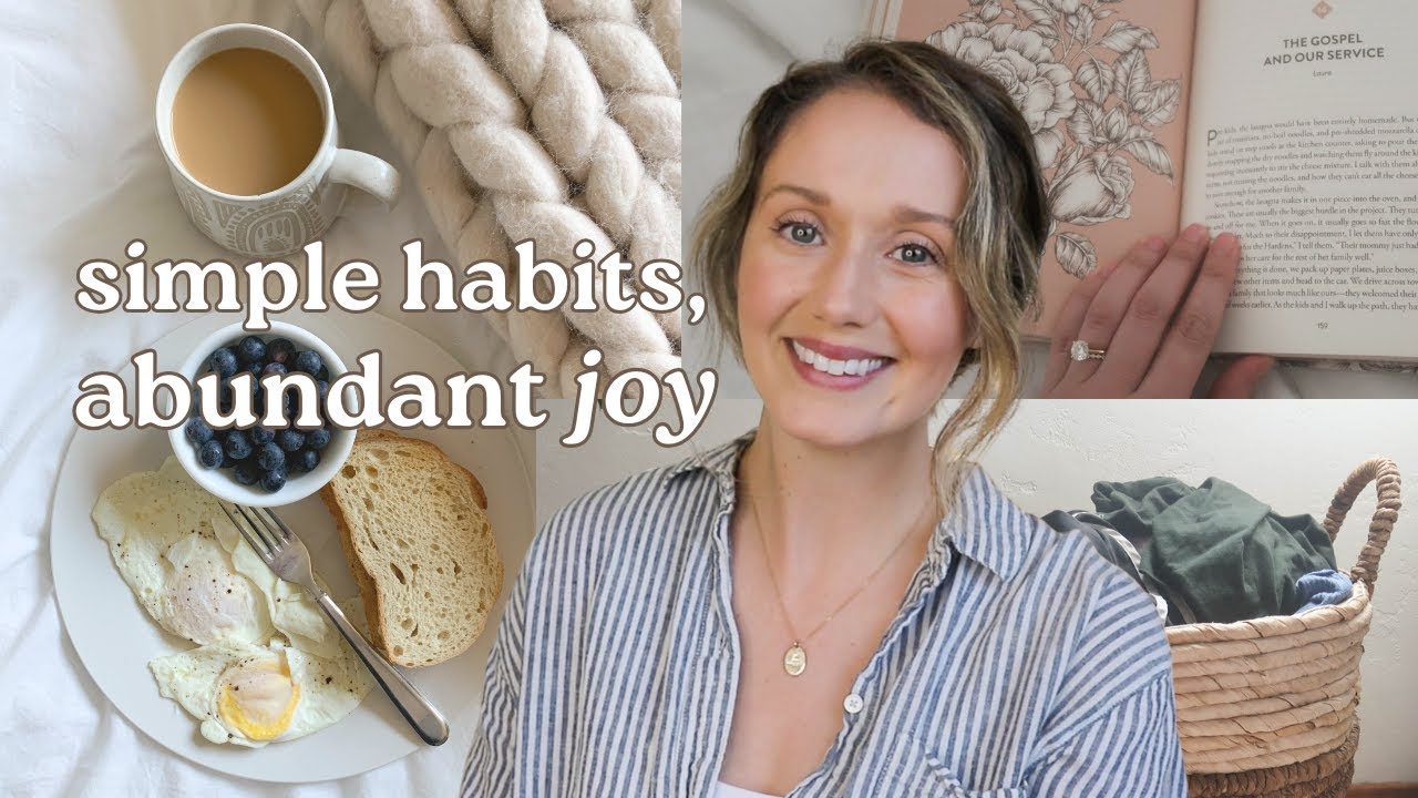ONE-MINUTE Habits To Have More Peace and Joy as a Christian Homemaker/SAHM | Kaci Nicole