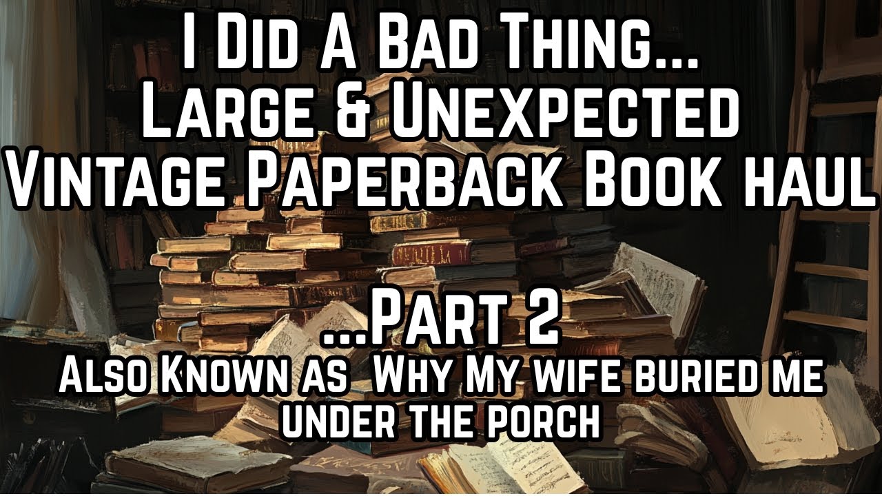 I Did a Bad Thing. Vintage Paperback Book Haul Part 2
