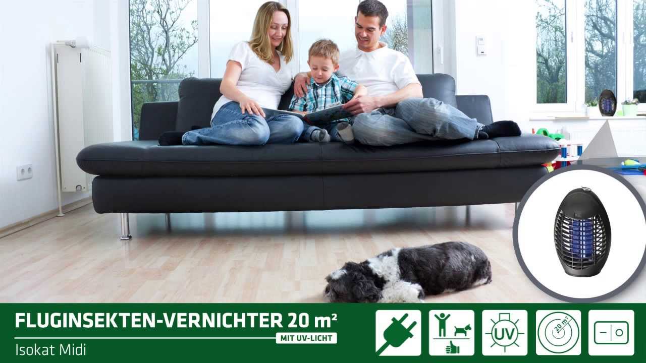 Fluginsekten Vernichter 20 qm mit UV-Licht Isokat Midi
