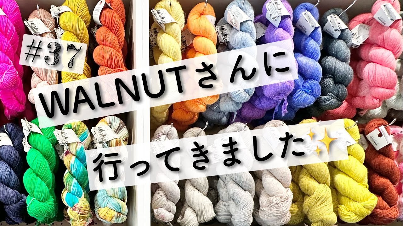 WALNUT東京さんでお買い物/編み始めたもの/初めての編み会🐏