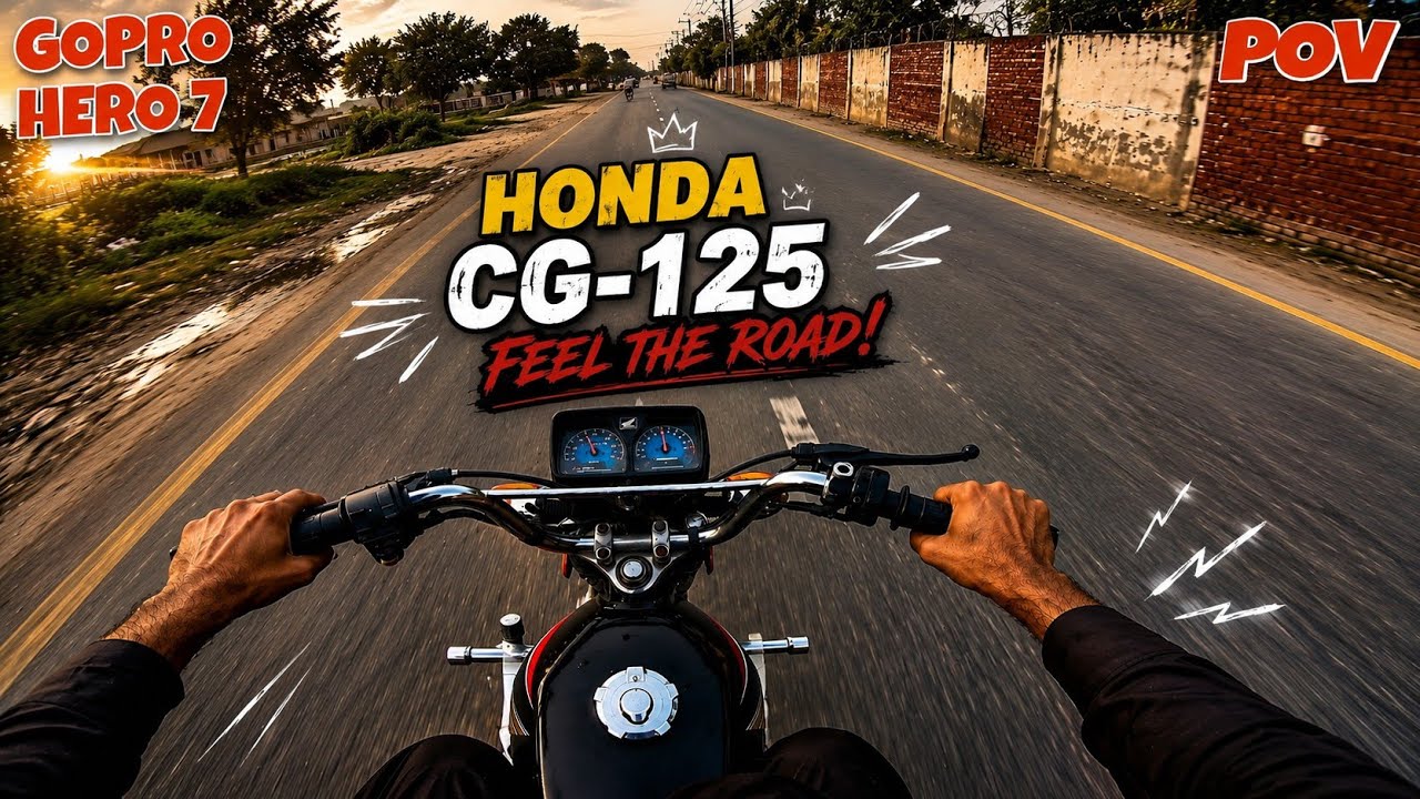 HONDA CG 125 | Satisfying Sound | BIKE RIDE POV | Mianwali STREETS 