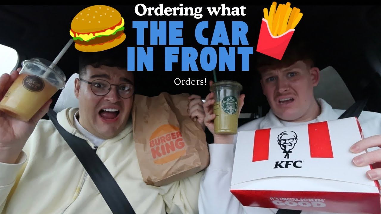 Ordering What The Car In Front Orders !! 