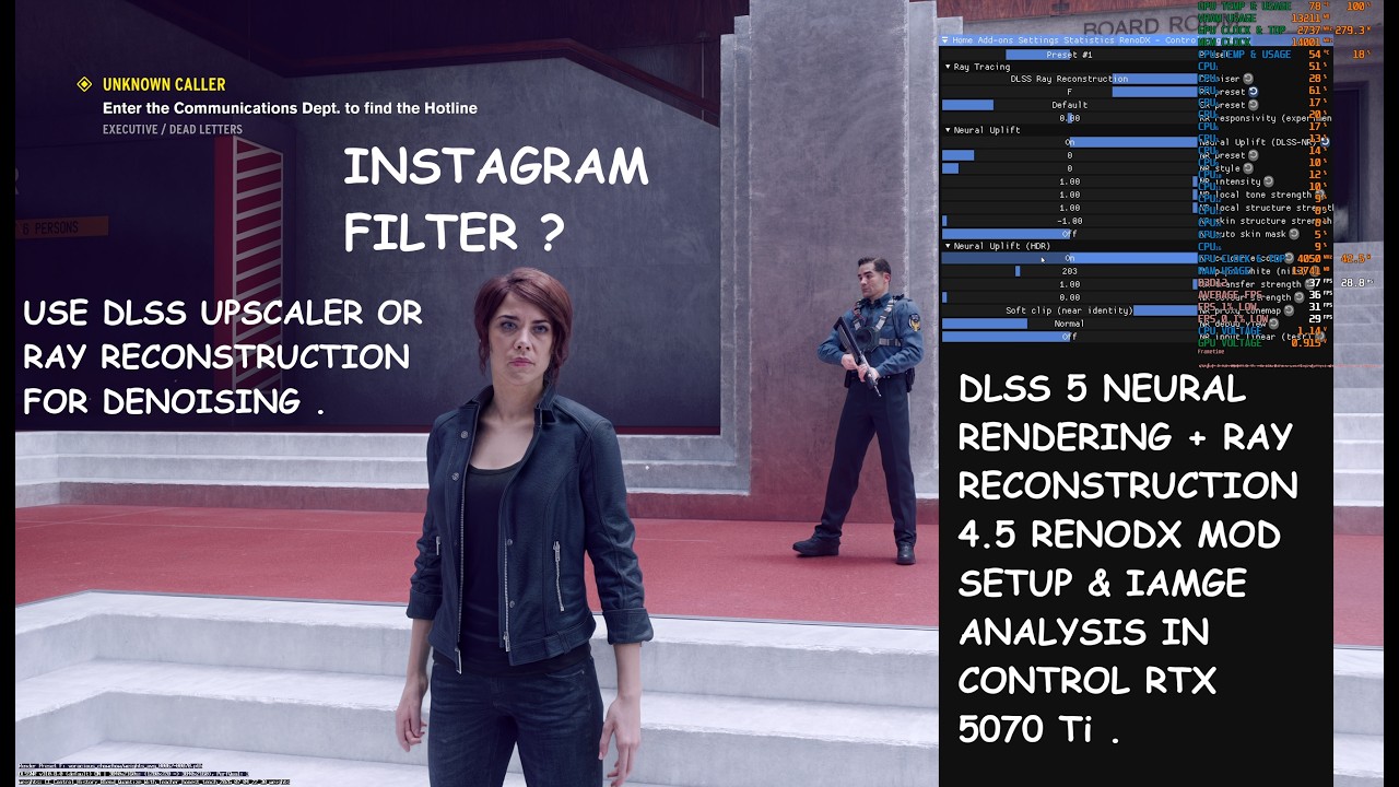 Настройка DLSS 5 с нейронным рендерингом и трассировкой лучей через мод RenoDX + анализ изображен...