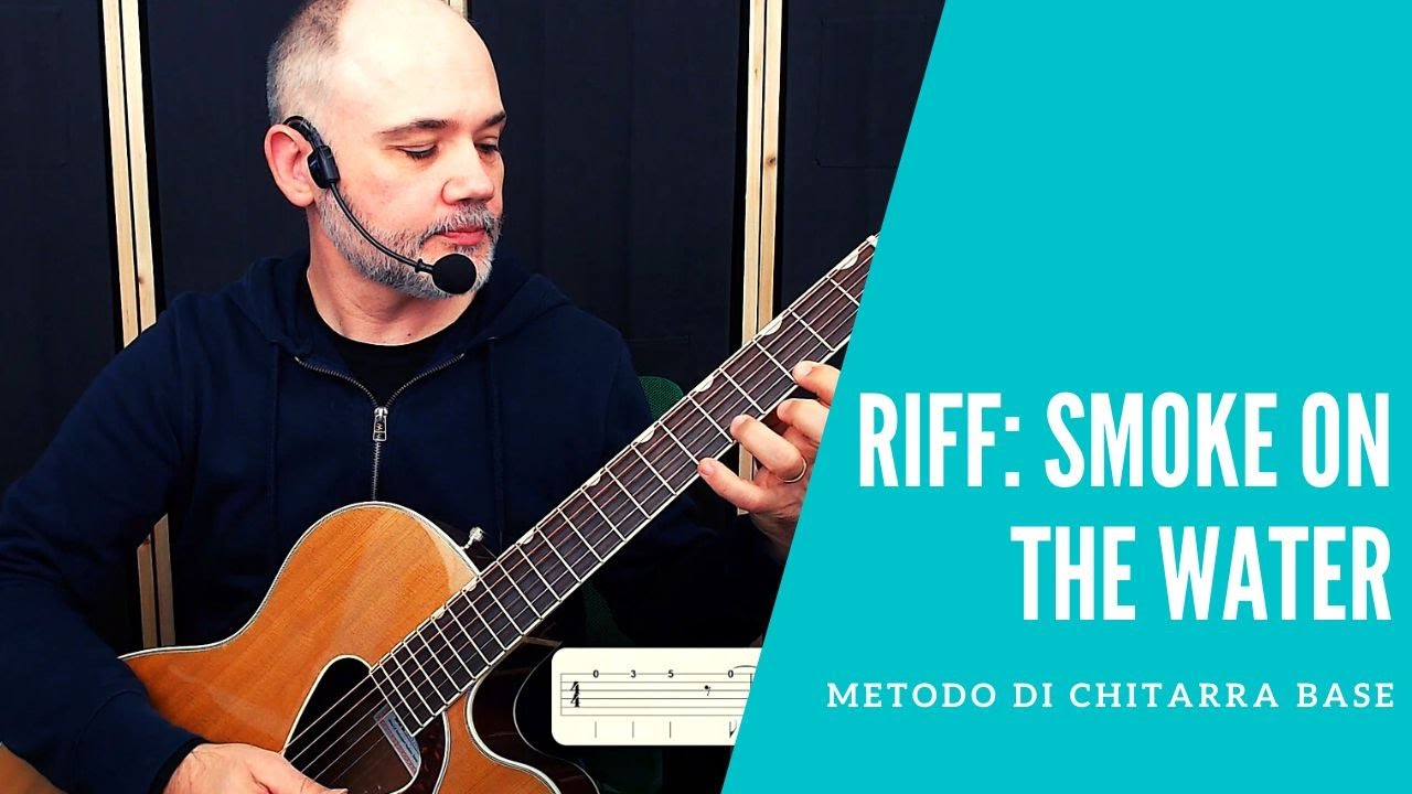 Riff: Smoke on the water (Deep Purple) - lezione/tutorial di chitarra facile e intermedia