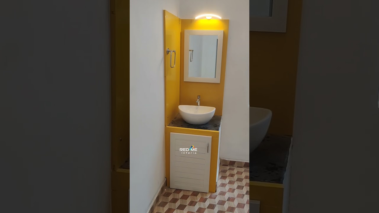 Upvc Wash Basin Design for Modern Interiors | Redme Interio 2024 mirror design #homerenovation