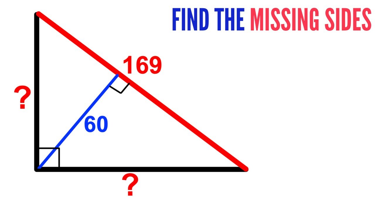 Can you find the missing side lengths of the Triangle? | (Olympiad Math) | #math #maths | #geometry
