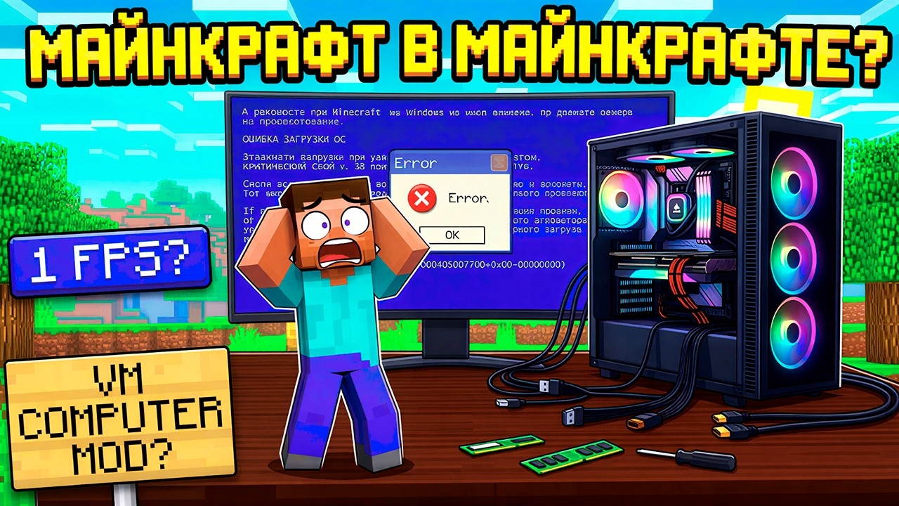 Я ЗАПУСТИЛ МАЙНКРАФТ В МАЙНКРАФТЕ! 🤯 (Рекурсия в 2026)