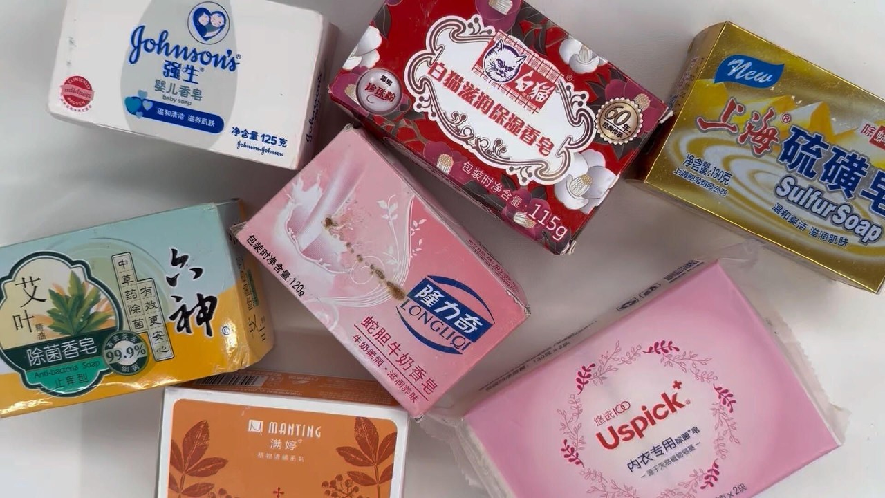 ASMR cutting dry soap/oddly carving soap/satisfying relaxing crunchy sounds/Crushing soap ASMR #4572