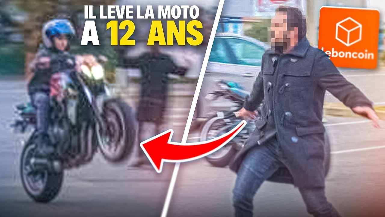 UN ENFANT DE 12 ANS LÈVE EN MOTO (Le vendeur est choqué) 🤣