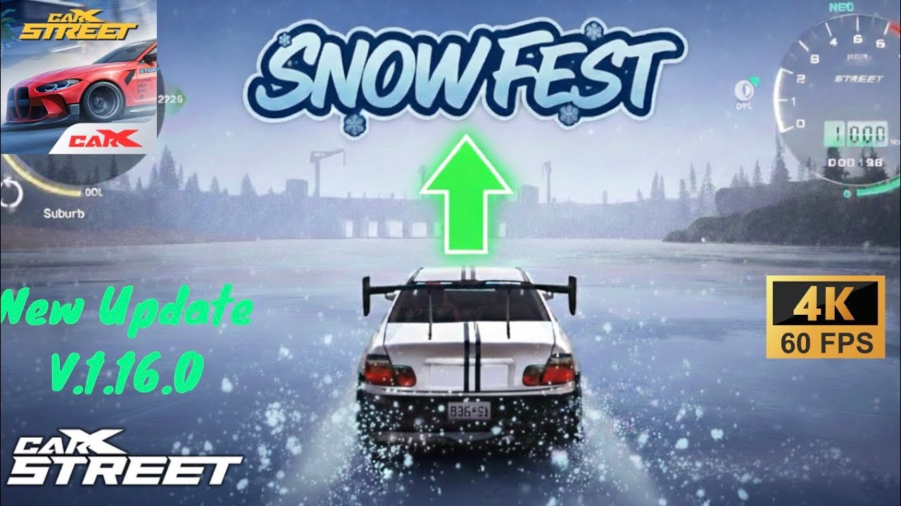 Carx Street New update 1.16.0 | New map add Snowfest area speed limit 200 HP
