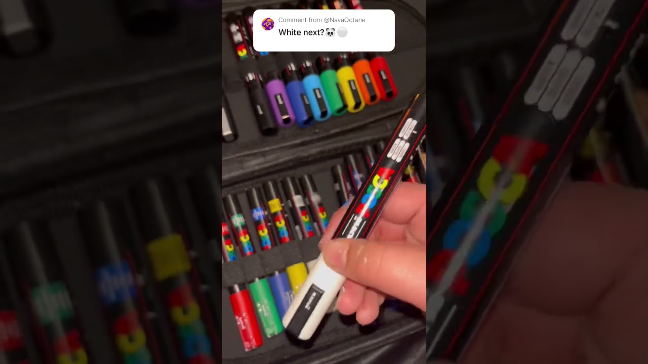 Activating White Posca Marker! #shorts #fyp #poscas