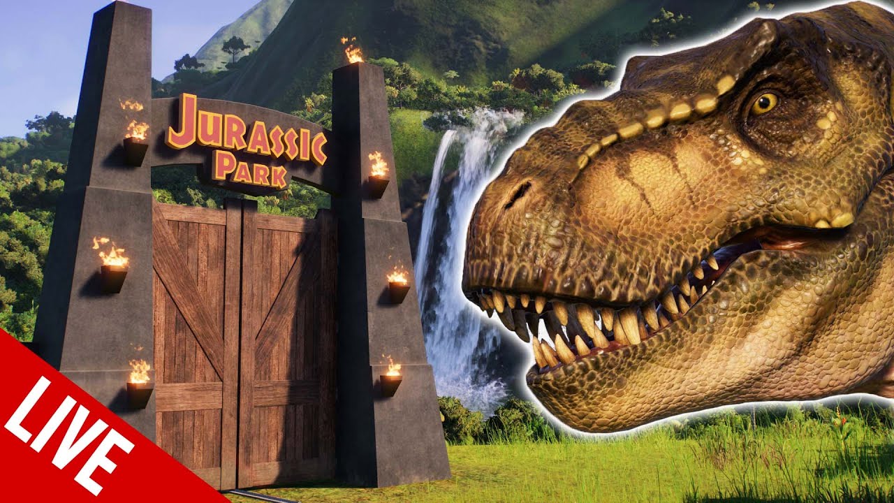 A BETTER JURASSIC PARK ON NUBLAR 1993 | Jurassic World Evolution 2 sandbox park build LIVE