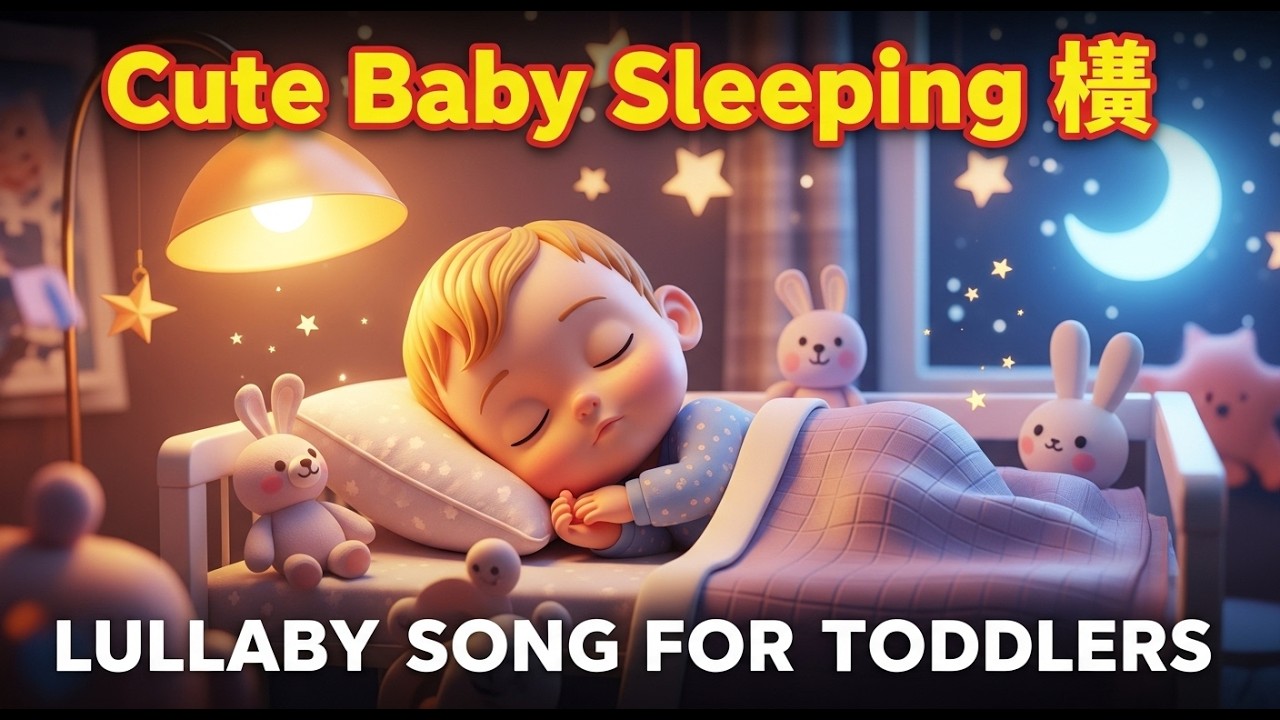 Cute Baby Sleeping Rhyme 😴 | Lullaby Song for Toddlers | 3D Animated Baby Sleep Video