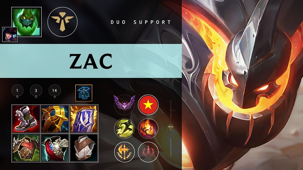Zac Support vs Milio - VN Master Patch 26.08