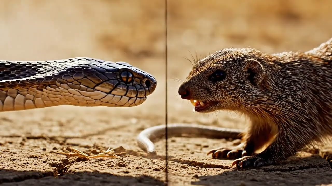 Fearless Mongoose vs Deadly Cobra 🐍 | African Desert Survival Battle