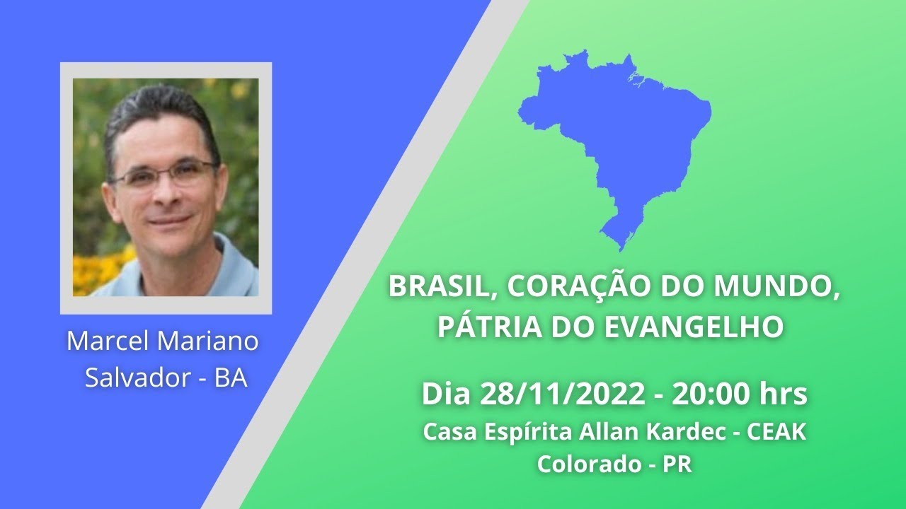 Brasil, coração do mundo, pátria do evangelho. | Marcel Mariano (Salvador-BA)