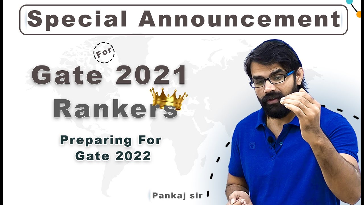 Special Announcement for GATE 2021 Rankers I EE/EC/IN I By Pankaj Shukla sir