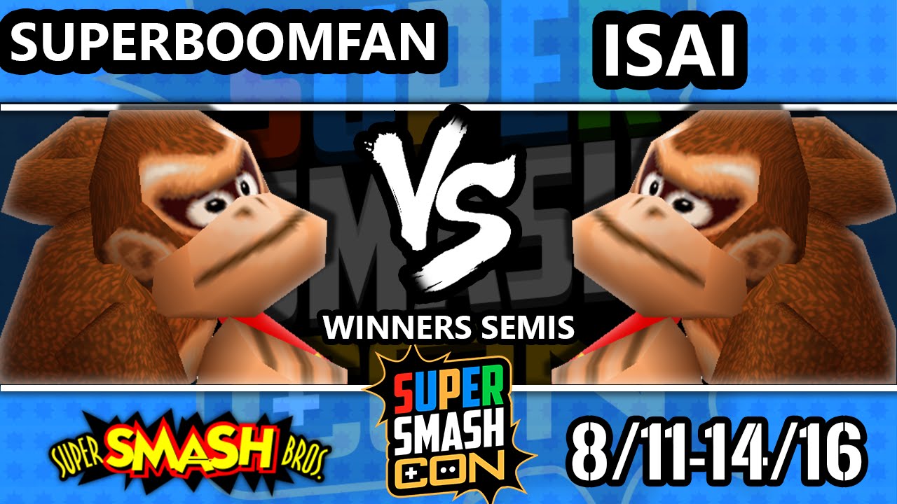 SSC 2016 Smash 64 - SuPeRbOoMfAn (Falcon, DK, Yoshi) Vs. Isai (Pikachu, DK, Link, Mario) - SSB64 WS