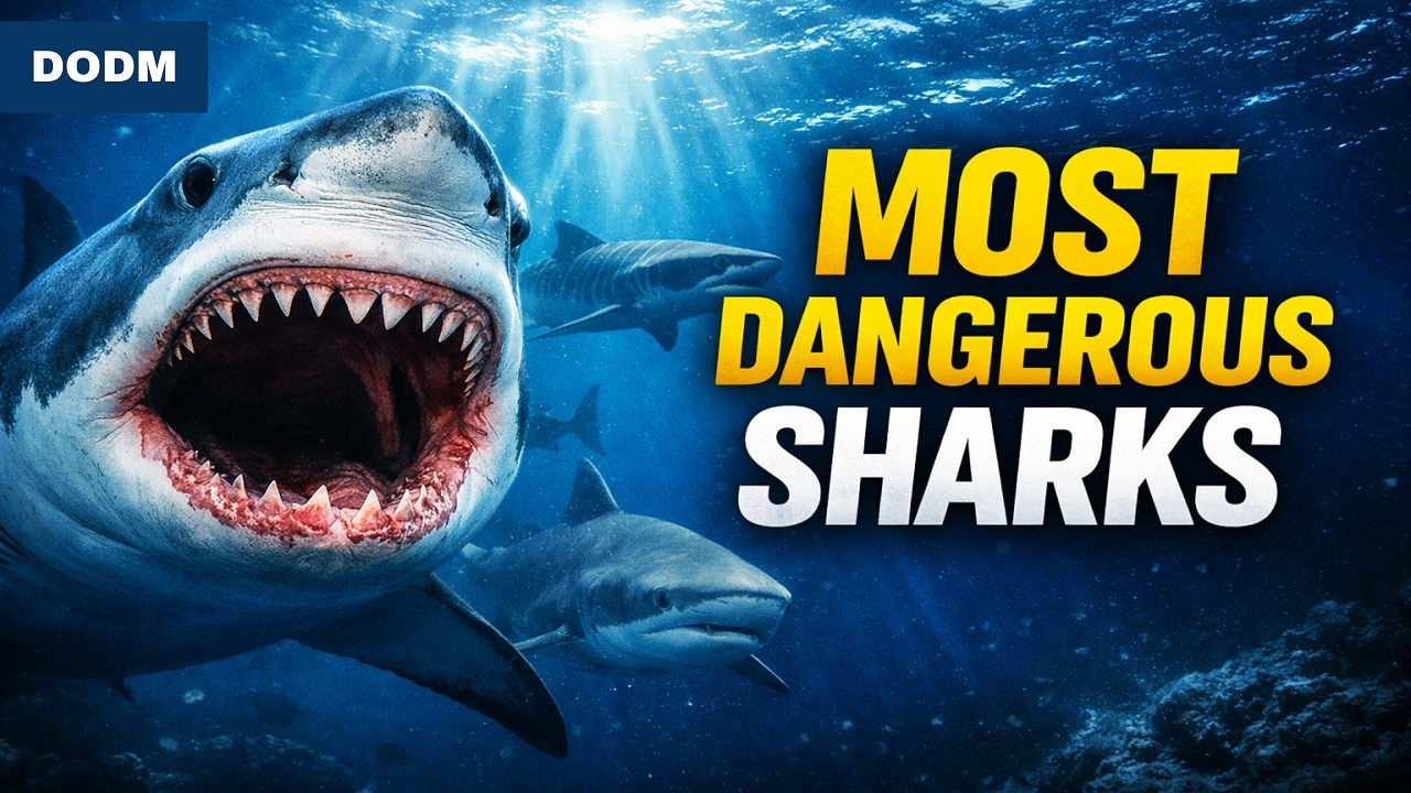 5 Most Dangerous Sharks in the Ocean | The Ocean’s Deadliest Predators (4K Documentary)