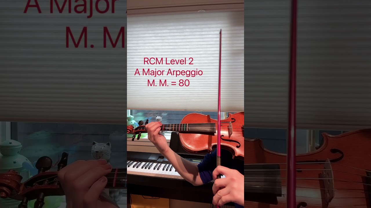 RCM Violin Level 2 Scale: A Major Arpeggio. @bravomusicvancouver #violin #classicalmusicforkids