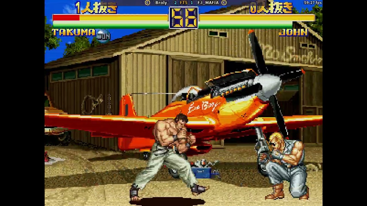 fightcade art of fighting 2 `Broly` (Korea) vs F.I_MAFIA (Korea)