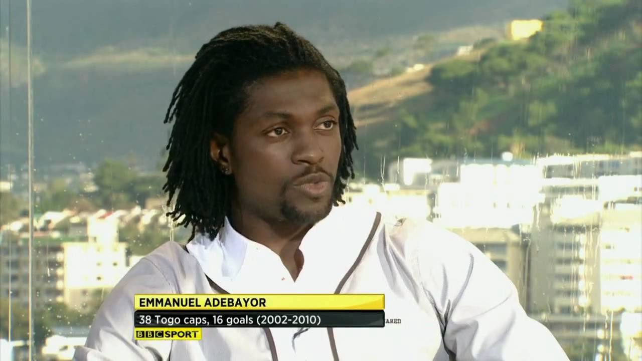 Emmanuel Adebayor's phone rings live on air