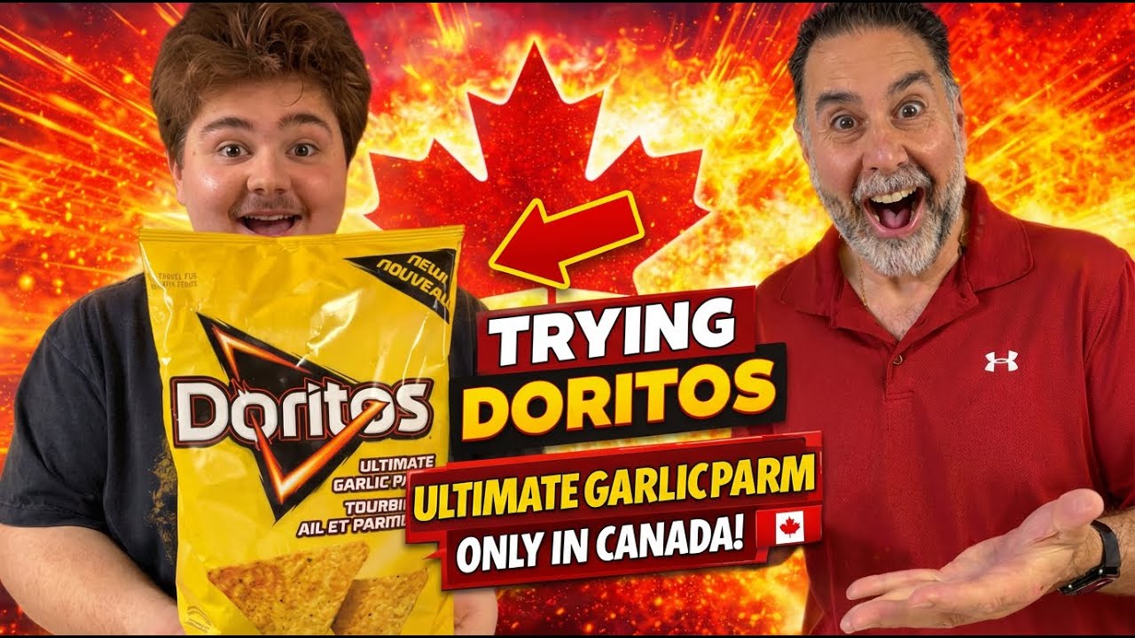 🔥 Обзор чипсов Doritos со вкусом чеснока и пармезана 🇨🇦 | Дегустация вкусов Doritos только в Канаде