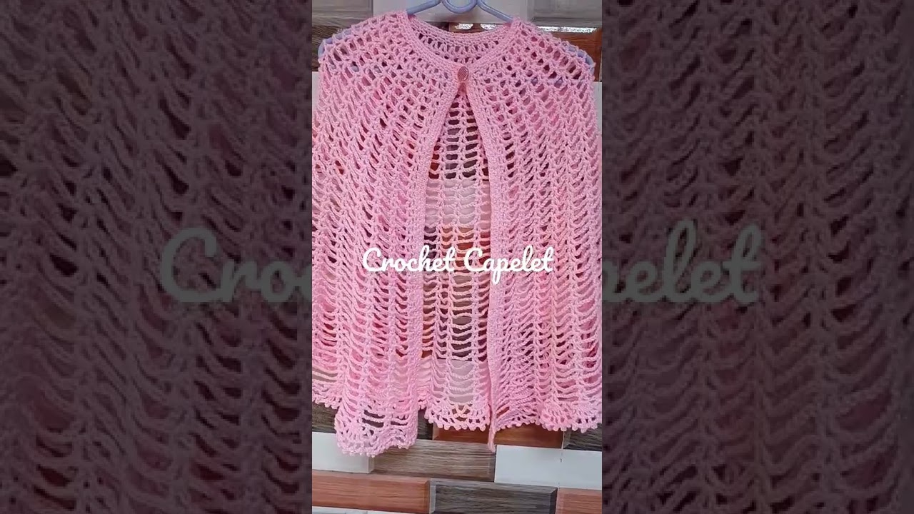Crochet Capelet Pattern # #Video available # at my channel# Ms Creations# kindly subscribe #
