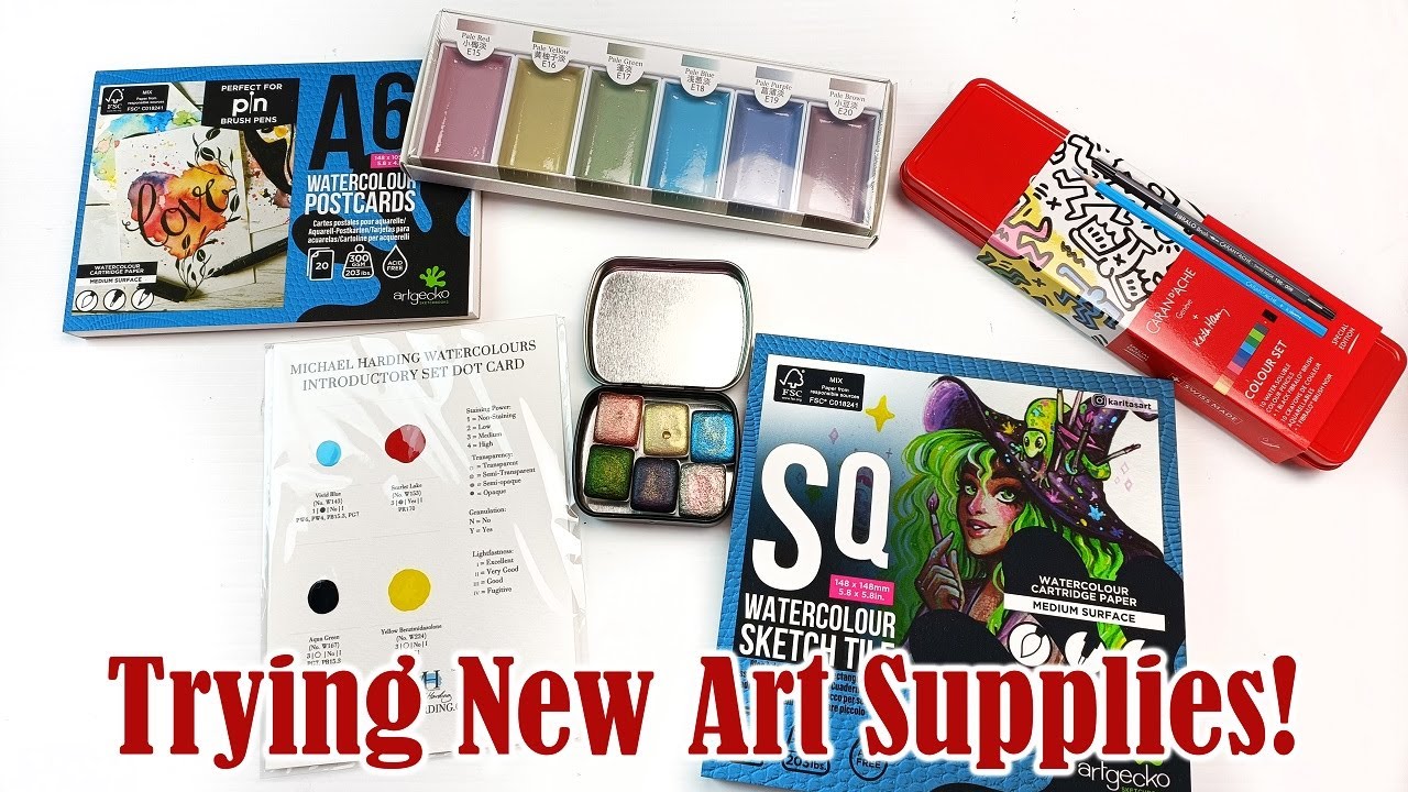 Trying New Art Supplies! Swatching, Chatting and Making Art