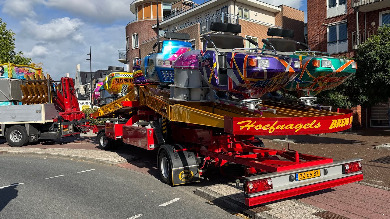 Kermis Lisse 2025 Transport en opbouw Deel 2
