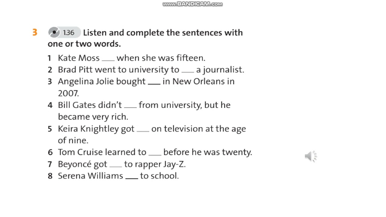 English Plus 7 Exercise 3 p.40