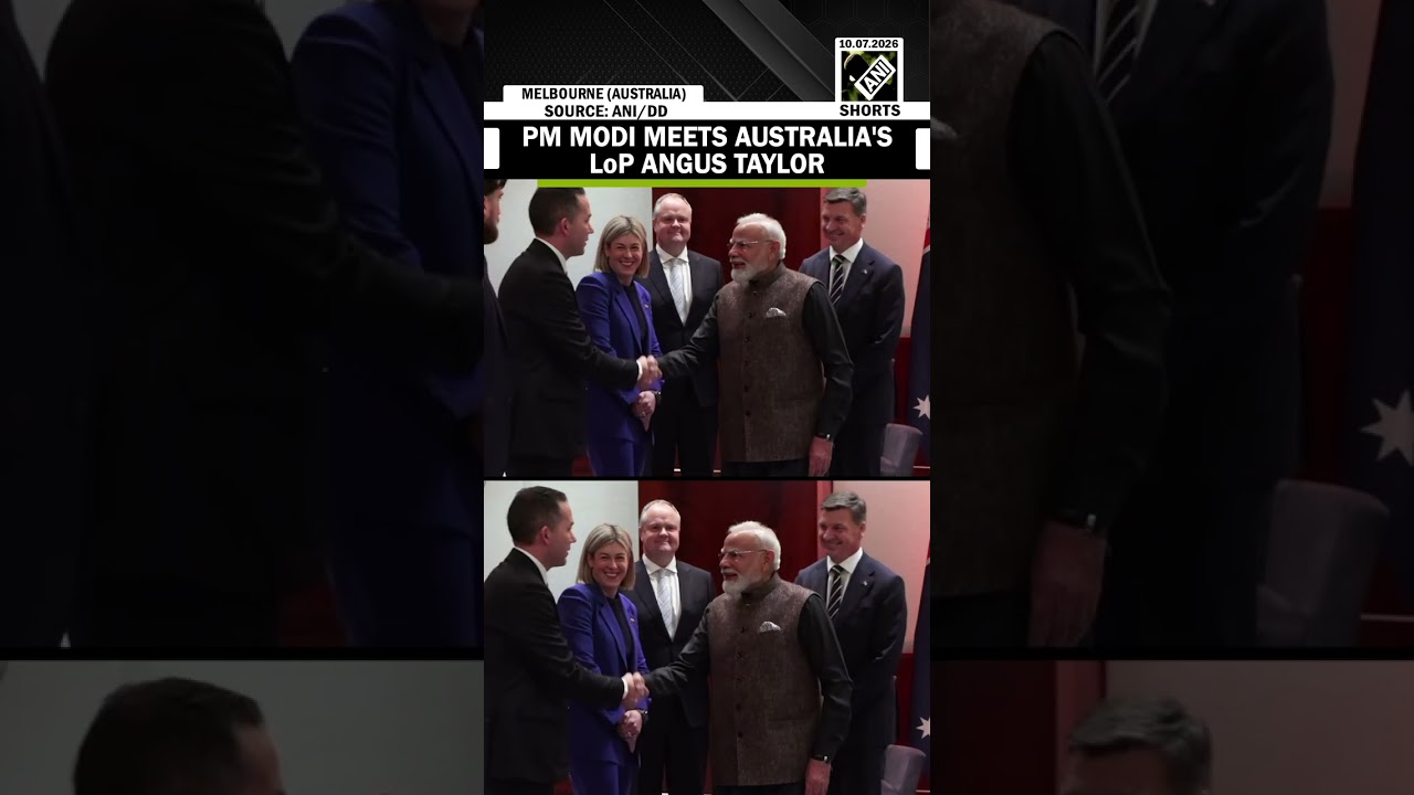 PM Narendra Modi meets Australia's Opposition Leader Angus Taylor during Melbourne visit