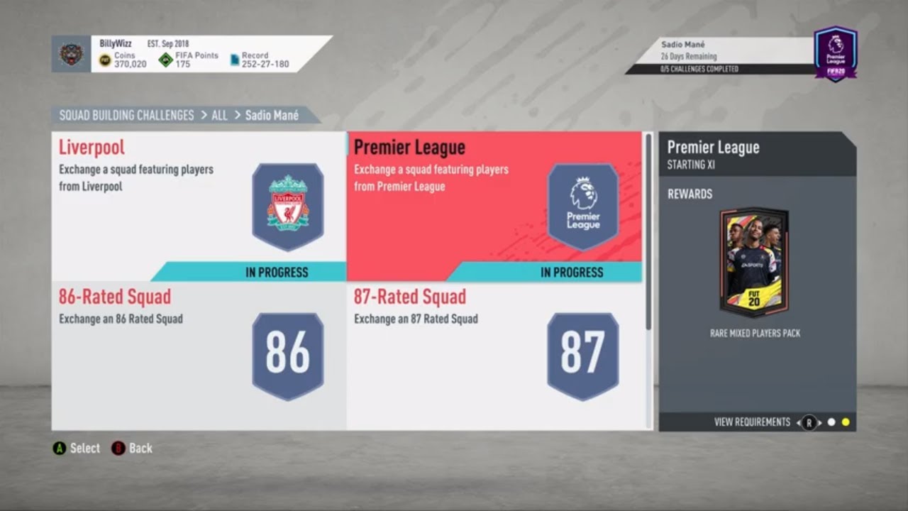 FUT 20 - SBC - Sadio Mane POTM - Premier League - Cheap & No Loyalty