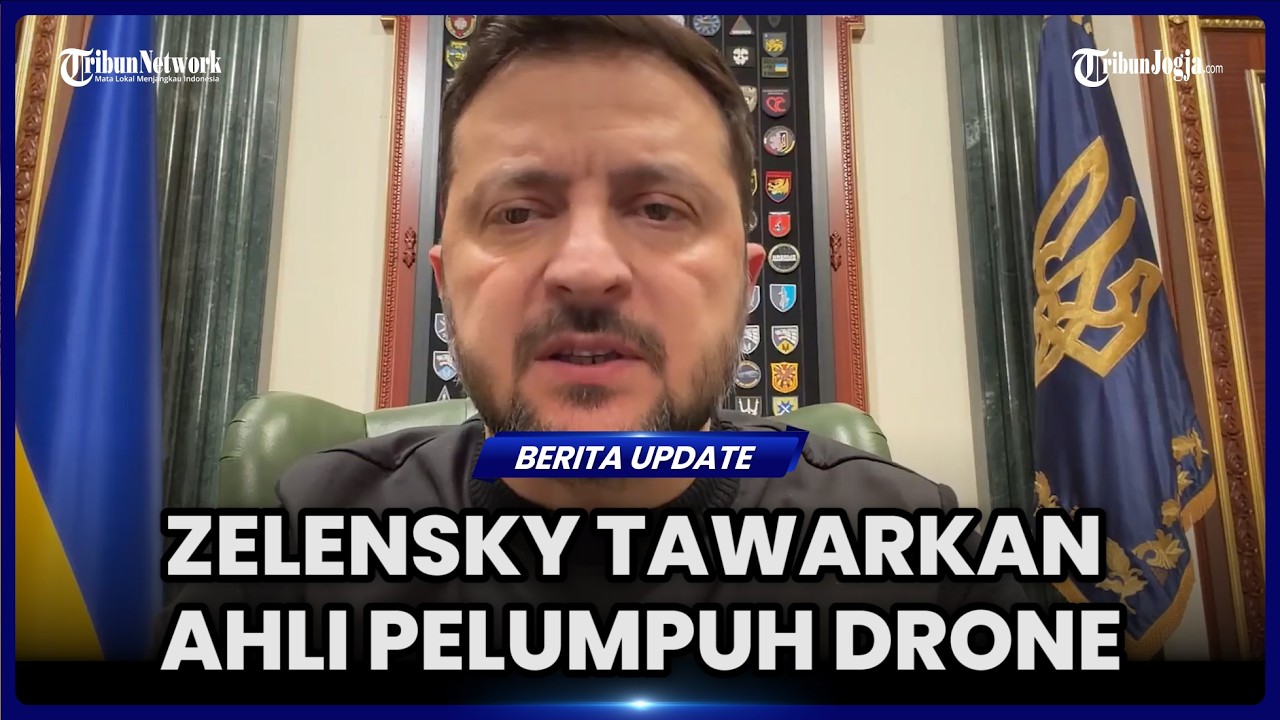 ZELENSKY TAWARKAN BANTUAN AHLI ANTIDRONE UNTUK HALAU SERANGAN IRAN
