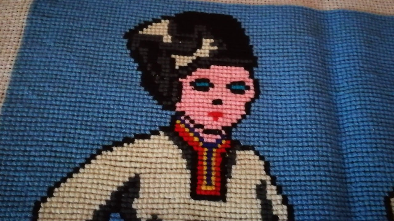 Handmade pe etamina 5