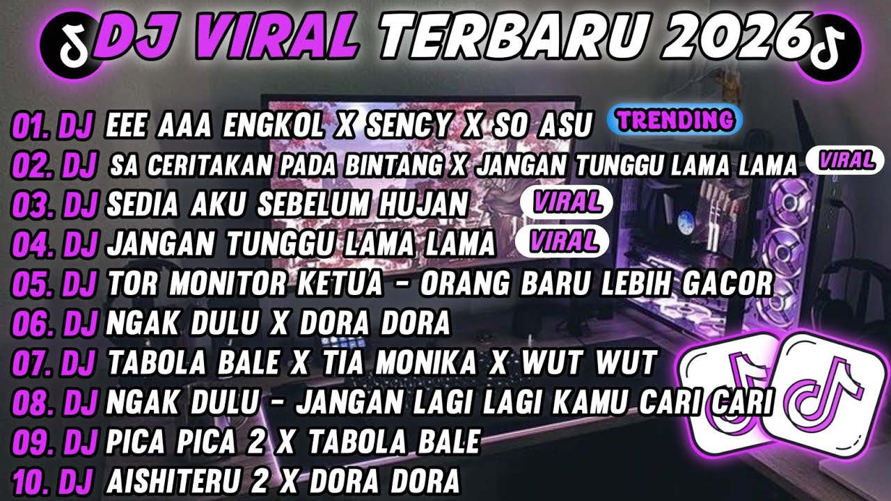 DJ TIKTOK TERBARU 2026🎵DJ EEE AAA SENCY X SO ASU🎵DJ JANGAN TUNGGU LAMA LAMA FULL ALBUM 