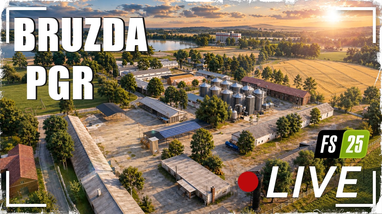 🔴𝐋𝐈𝐕𝐄 | Zaczynamy nowy Save! PGR Bruzda❎Odrabiamy Godziny! 😎 #farming  2zł-1min dł.live