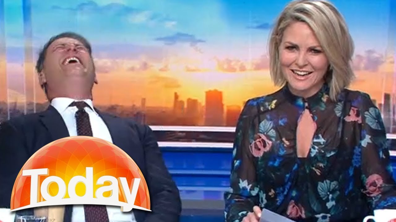 Magic trick has Karl in stitches