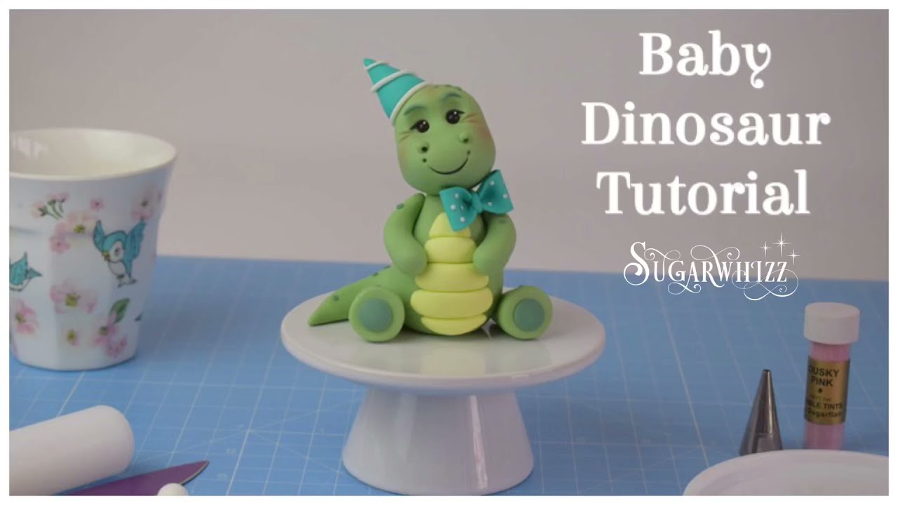 How to make a cute dinosaur cake topper