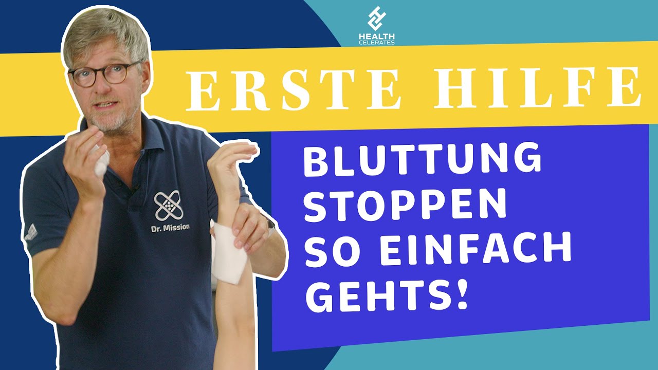 Blutung stillen leicht gemacht: So hilfst du im Notfall richtig! - Erste Hilfe