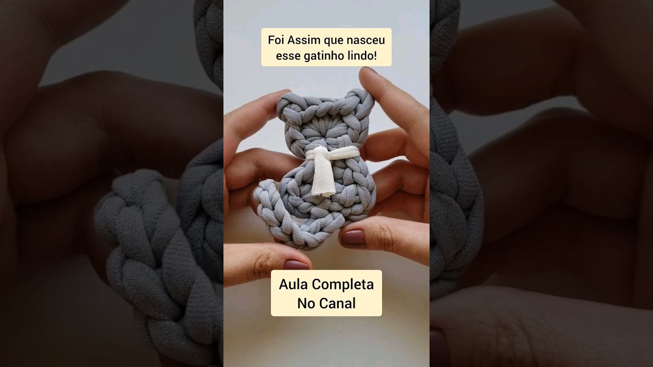 Como fazer um Gato de Croch&ecirc; #aprendercroch&ecirc; #auladecroch&ecirc; #crochet #tejer #croch&ecirc; #dicasdecroch&ecirc;