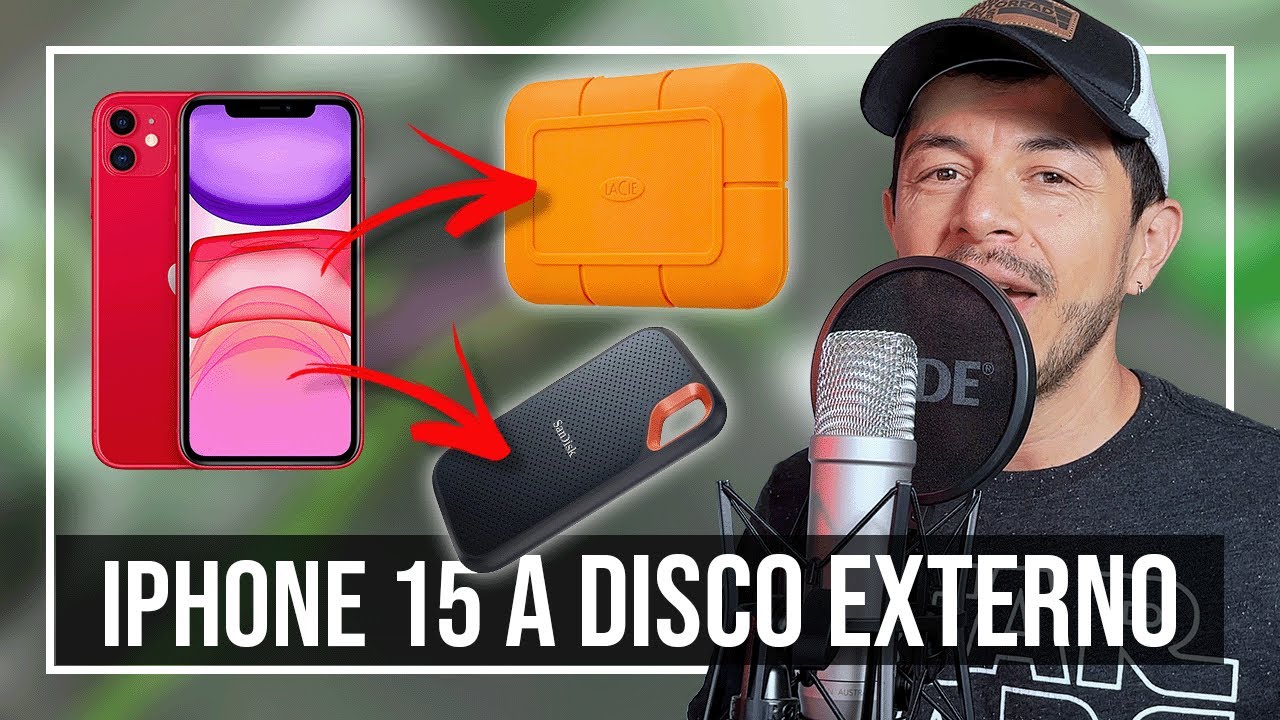 Copiar archivos de un IPHONE 15 a discos externos (HD, SSD, USB)